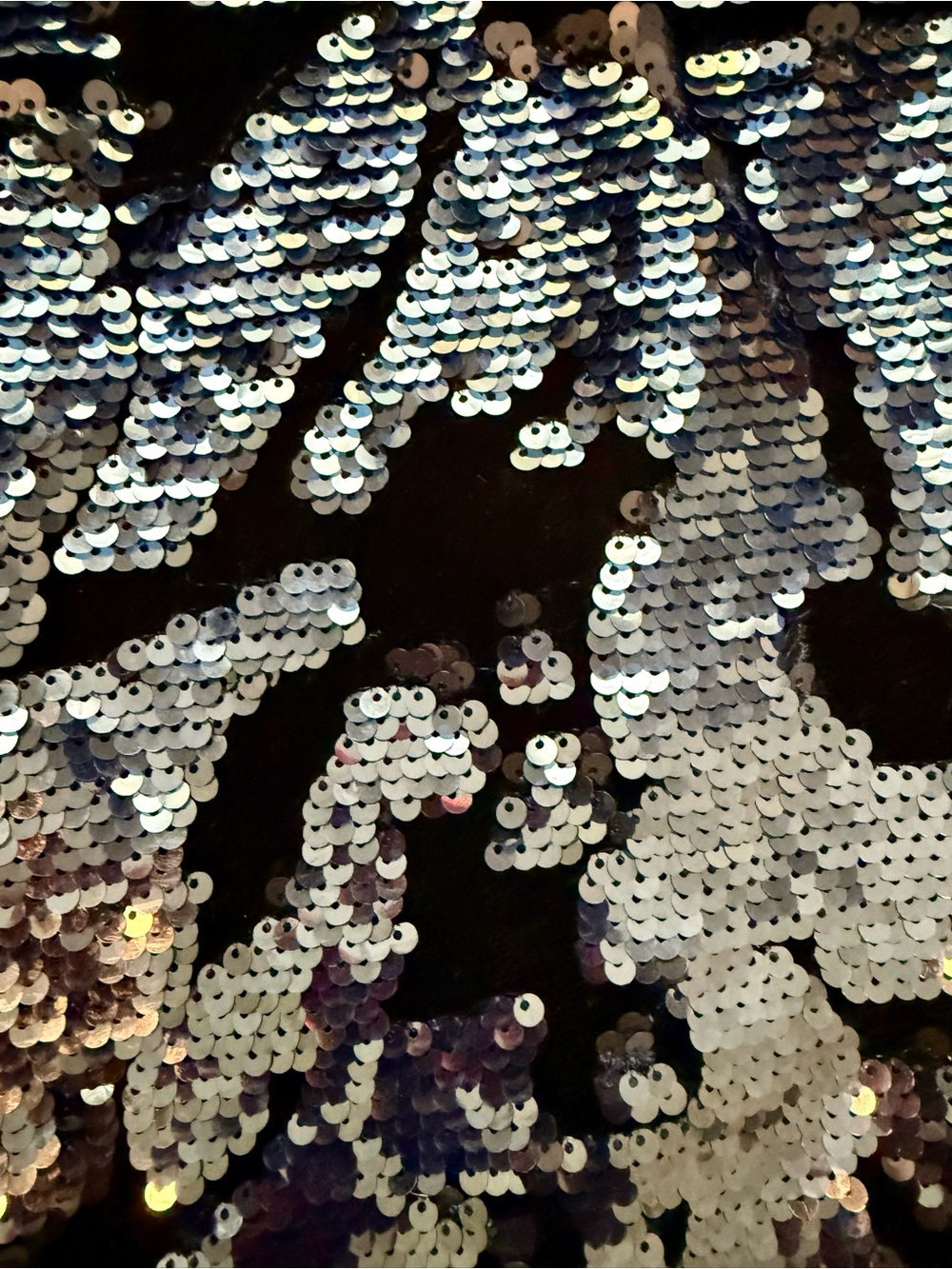 Anthropologie Navy Velvet and Sequin Jogger Pants - Picture 3 of 3